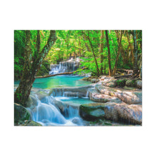 Load image into Gallery viewer, Lush Tropical Falls on Canvas